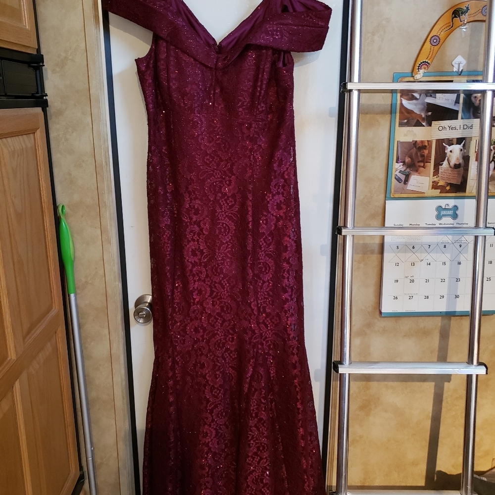 Maroon formal dress